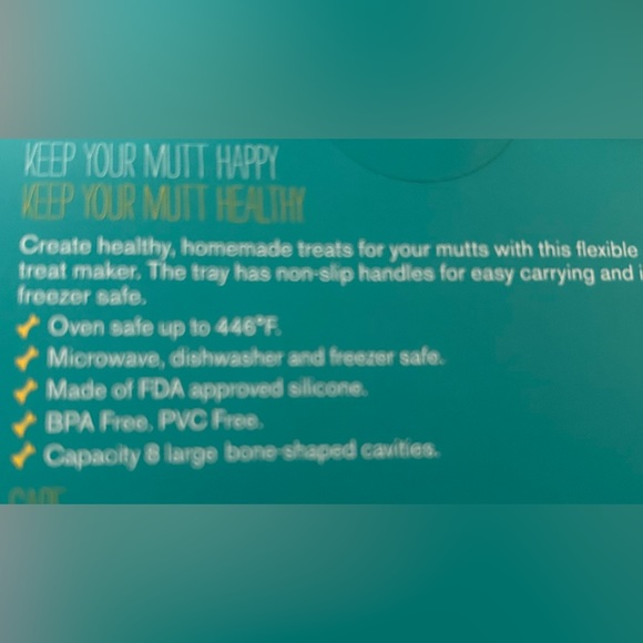 Messy Mutts Bake & Freeze Silicone Treat Maker NEW 8 Bones - Picture 3 of 3